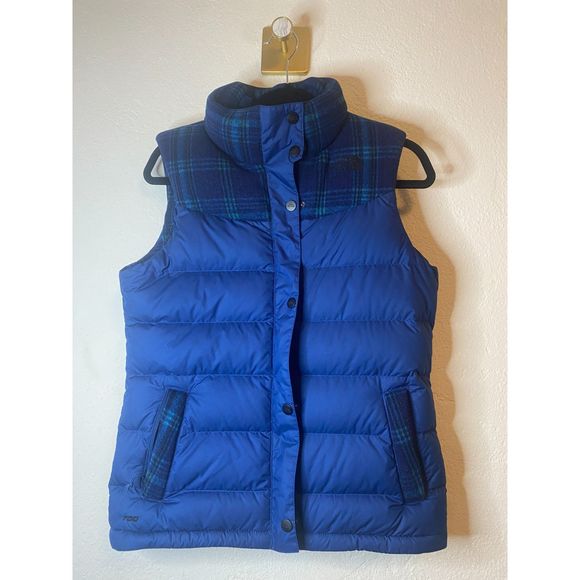 The North Face Women's NUPTSE Puffer Vest Blue 700 Down Small - Picture 1 of 16